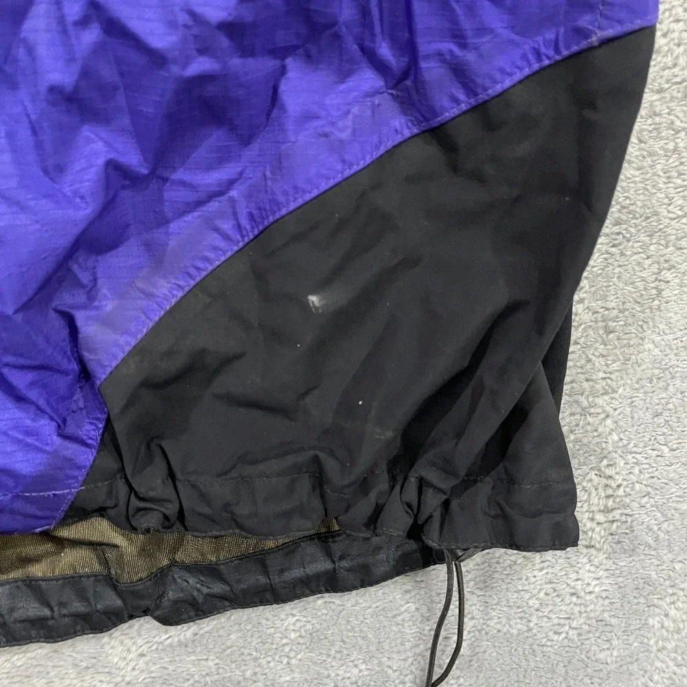 Vintage Marmot Mens Shell Jacket Large 3-Ply Gore Tex Ski Nylon Purple Black 90s